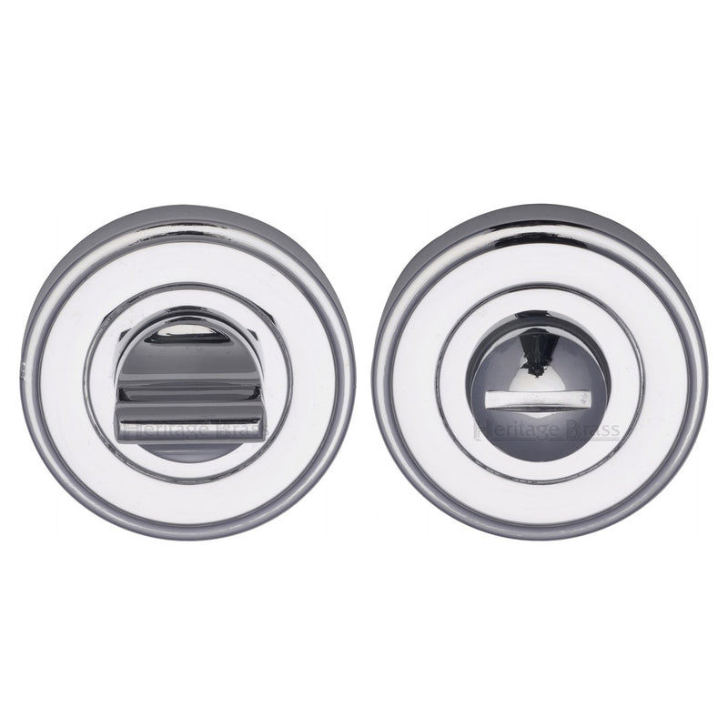 Heritage Brass Round Bathroom Turn & Release - V4045