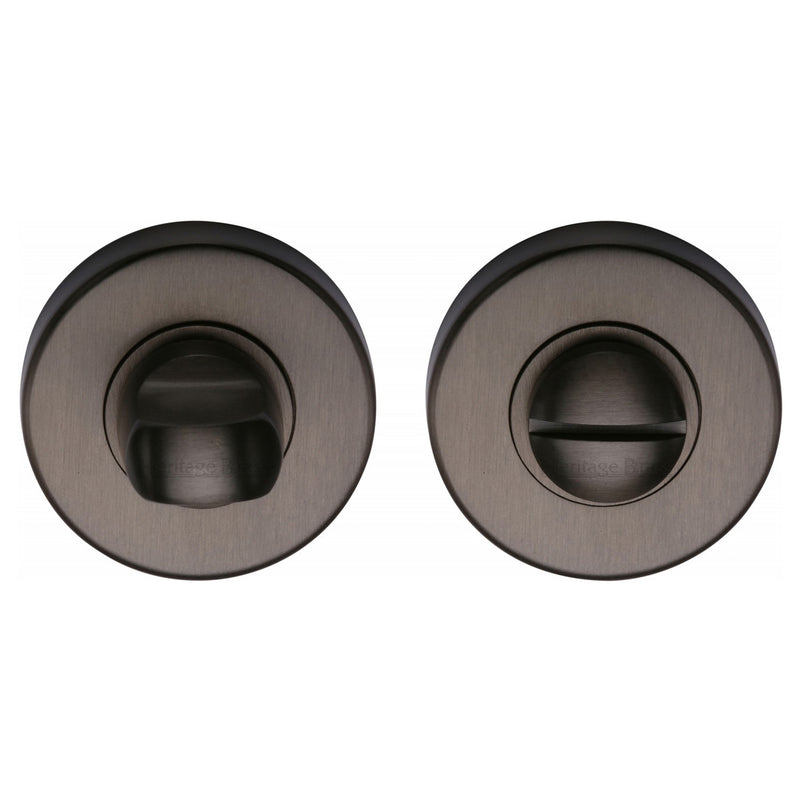 Heritage Brass Round Bathroom Turn & Release - V4049
