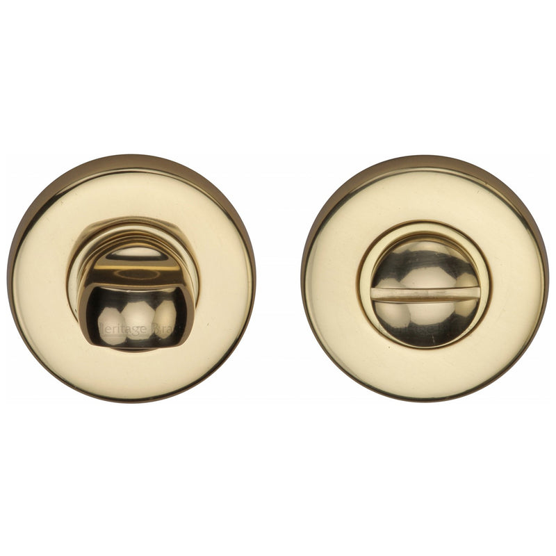 Heritage Brass Round Bathroom Turn & Release - V4049