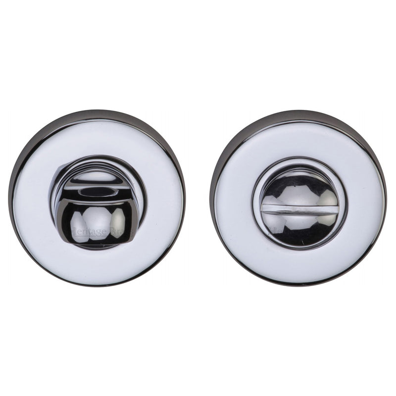 Heritage Brass Round Bathroom Turn & Release - V4049