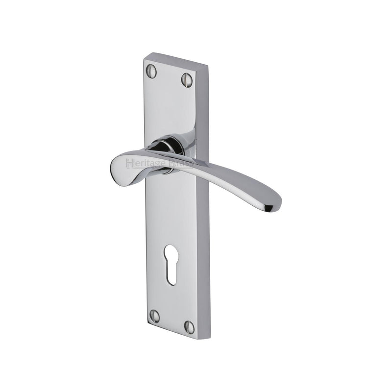 Heritage Brass Sophia Door Handle on Plate