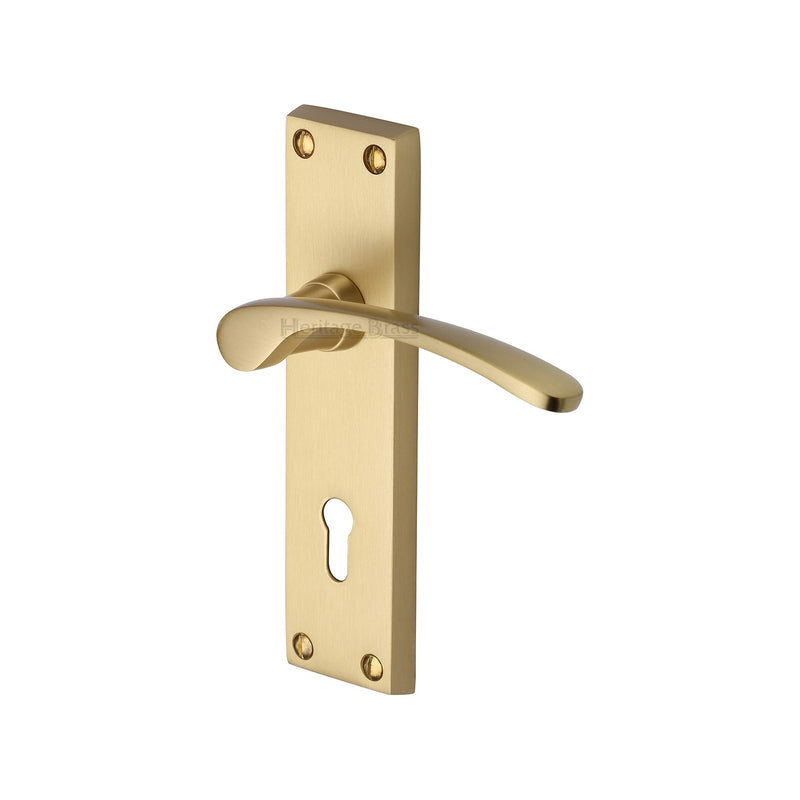 Heritage Brass Sophia Door Handle on Plate