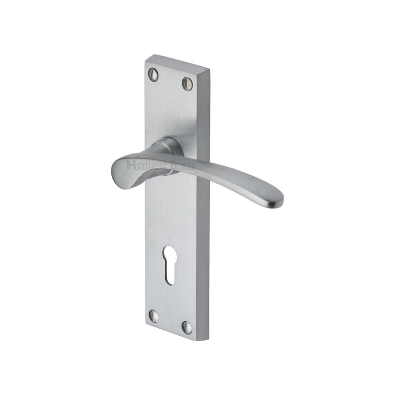 Heritage Brass Sophia Door Handle on Plate