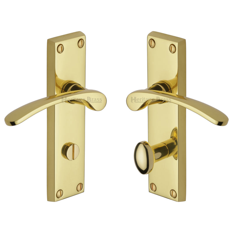 Heritage Brass Sophia Door Handle on Plate