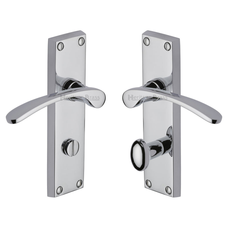 Heritage Brass Sophia Door Handle on Plate