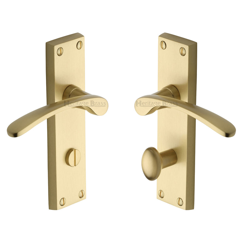 Heritage Brass Sophia Door Handle on Plate