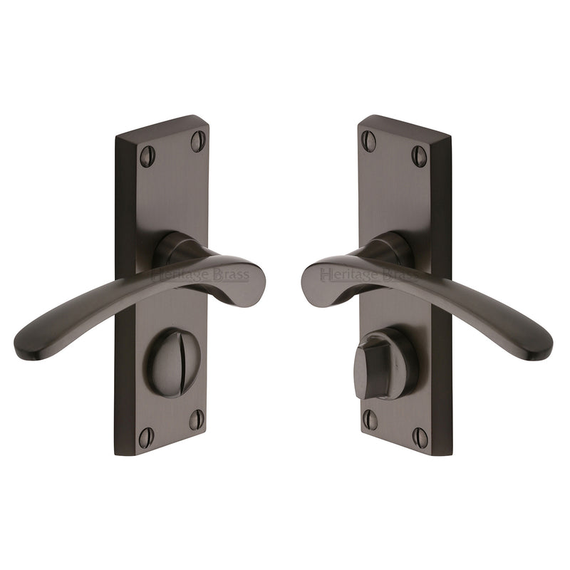 Heritage Brass Sophia Short Door Handle on Plate