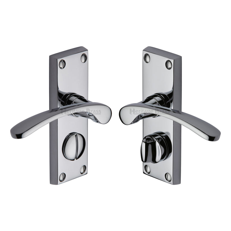Heritage Brass Sophia Short Door Handle on Plate