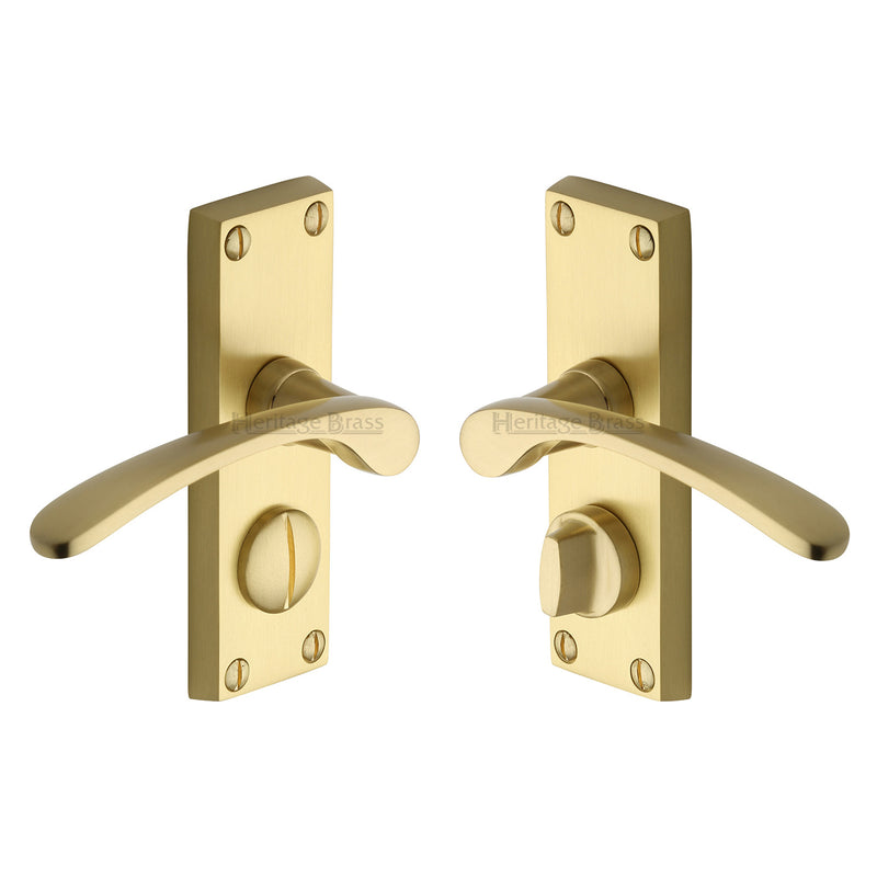 Heritage Brass Sophia Short Door Handle on Plate