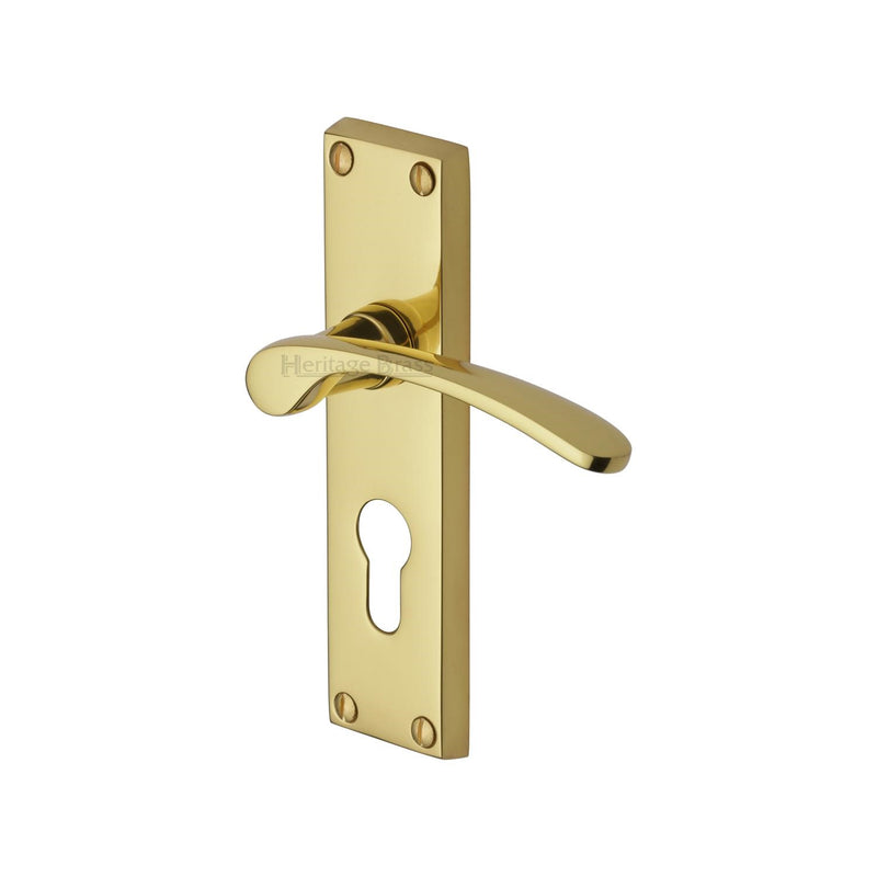 Heritage Brass Sophia Door Handle on Plate