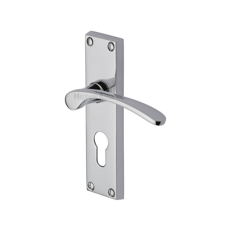 Heritage Brass Sophia Door Handle on Plate