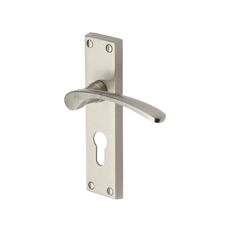 Heritage Brass Sophia Door Handle on Plate