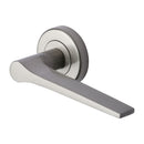 Heritage Brass Gio Door Handle on Round Rose