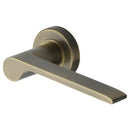 Heritage Brass Julia Door Handle on Round Rose