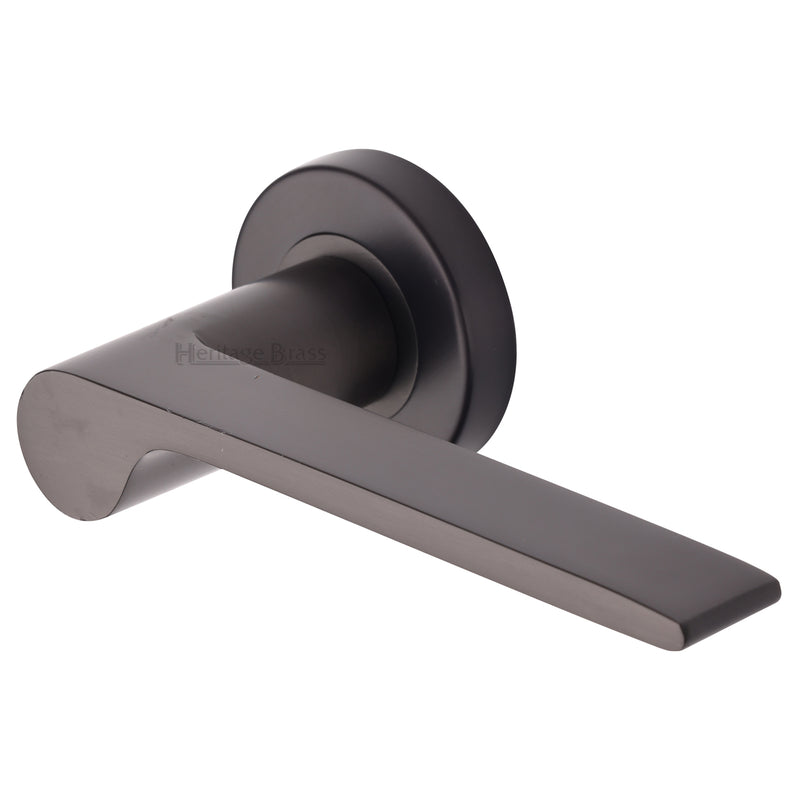 Heritage Brass Julia Door Handle on Round Rose