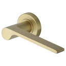 Heritage Brass Julia Door Handle on Round Rose