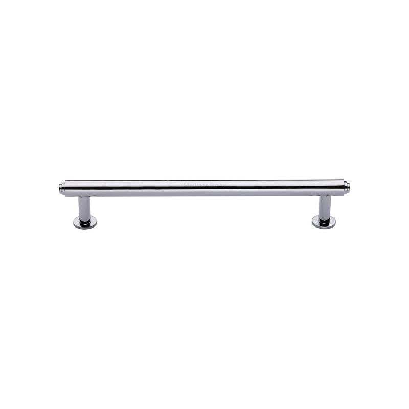 Heritage Brass Step Cabinet Pull Handle with Rose