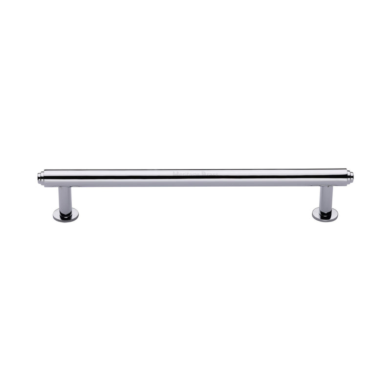 Heritage Brass Step Cabinet Pull Handle with Rose