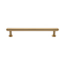 Heritage Brass Step Cabinet Pull Handle with Rose