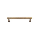 Heritage Brass Step Cabinet Pull Handle with Rose