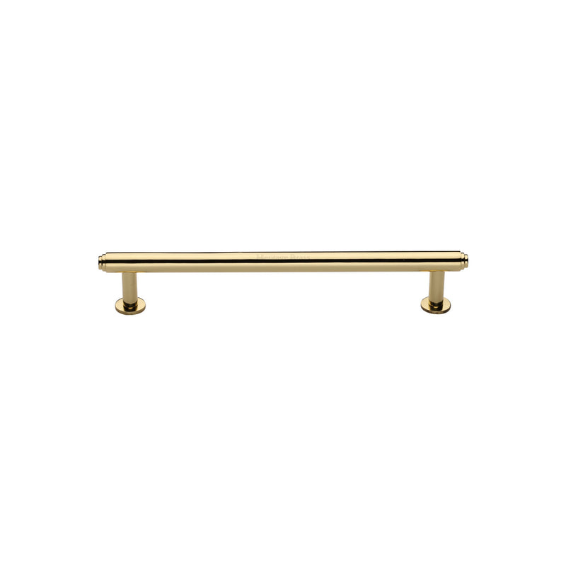 Heritage Brass Step Cabinet Pull Handle with Rose