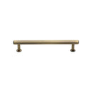 Heritage Brass Hexagon Cabinet Pull Handle with Rose