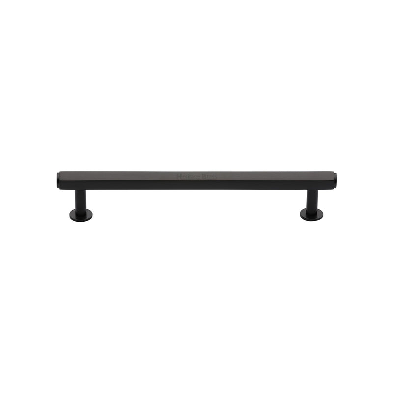 Heritage Brass Hexagon Cabinet Pull Handle with Rose