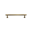 Heritage Brass Hexagon Cabinet Pull Handle with Rose