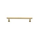 Heritage Brass Hexagon Cabinet Pull Handle with Rose