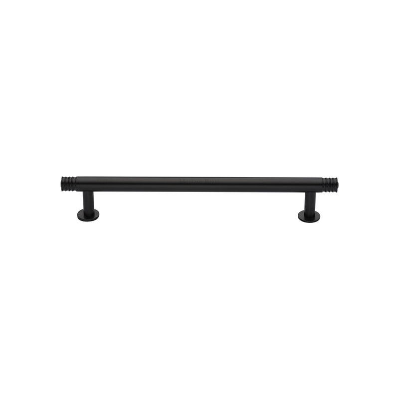 Heritage Brass Contour Cabinet Pull Handle with Rose