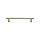 Heritage Brass Contour Cabinet Pull Handle with Rose