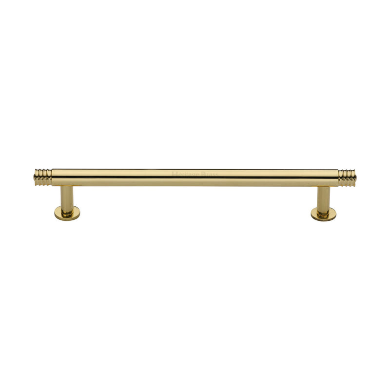 Heritage Brass Contour Cabinet Pull Handle with Rose