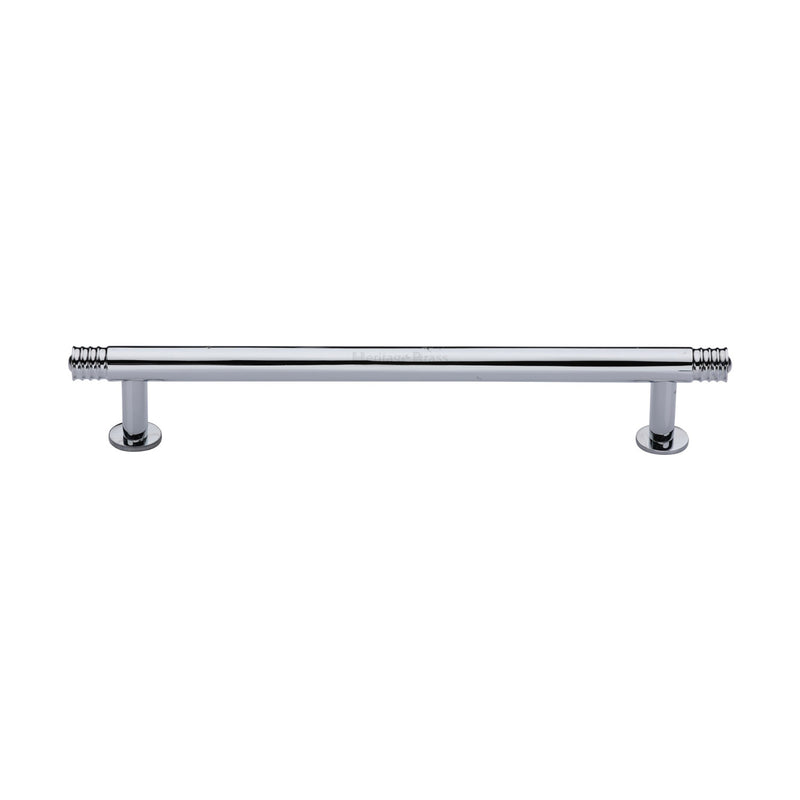 Heritage Brass Contour Cabinet Pull Handle with Rose