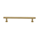Heritage Brass Contour Cabinet Pull Handle with Rose