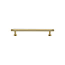 Heritage Brass Contour Cabinet Pull Handle with Rose