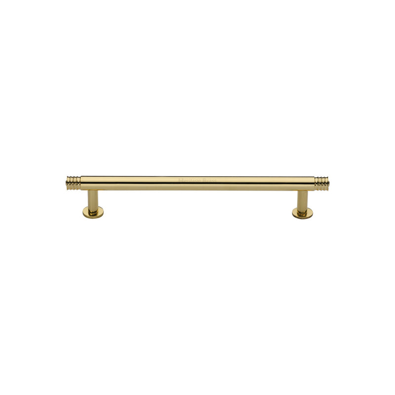 Heritage Brass Contour Cabinet Pull Handle with Rose
