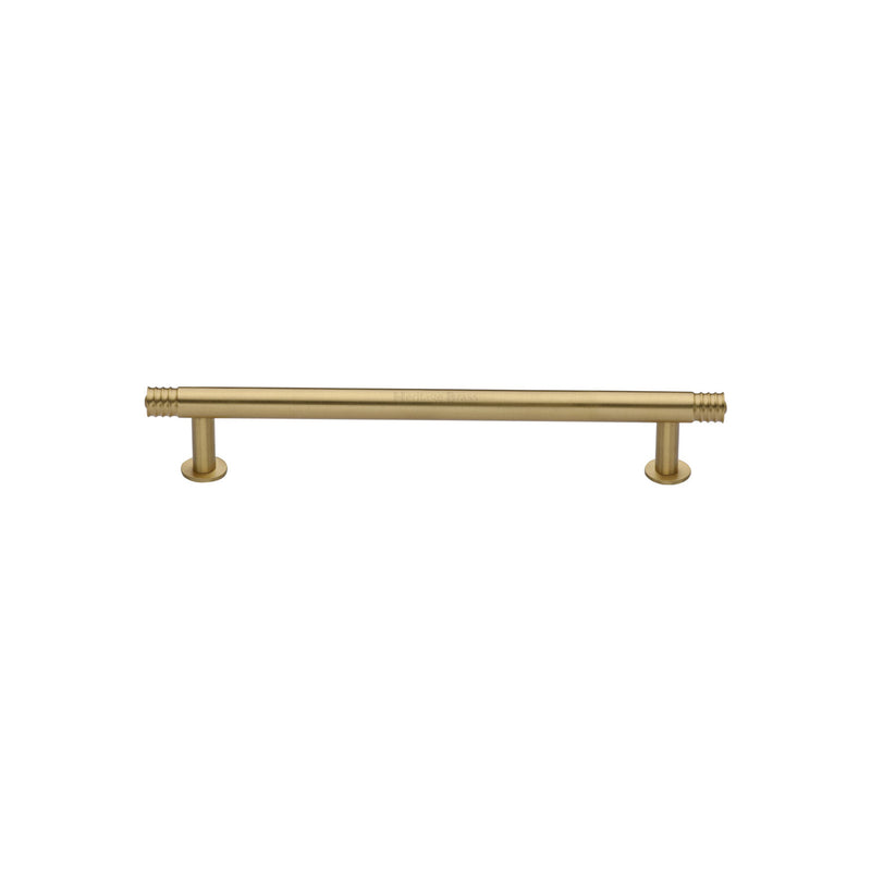 Heritage Brass Contour Cabinet Pull Handle with Rose