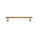 Heritage Brass Knurled Cabinet Pull Handle with Rose