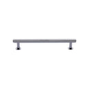Heritage Brass Knurled Cabinet Pull Handle with Rose