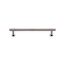Heritage Brass Knurled Cabinet Pull Handle with Rose