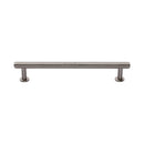 Heritage Brass Knurled Cabinet Pull Handle with Rose