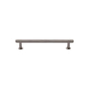 Heritage Brass Knurled Cabinet Pull Handle with Rose