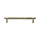 Heritage Brass Partial Knurled Cabinet Pull Handle