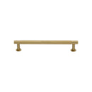 Heritage Brass Partial Knurled Cabinet Pull Handle with Rose