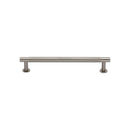 Heritage Brass Partial Knurled Cabinet Pull Handle with Rose