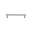 Heritage Brass Partial Knurled Cabinet Pull Handle with Rose