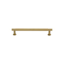 Heritage Brass Partial Knurled Cabinet Pull Handle with Rose