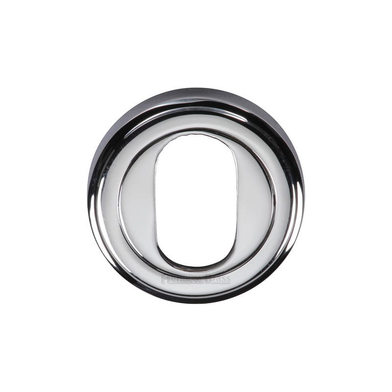 Heritage Brass Oval Profile Cylinder Escutcheon Round - V5010