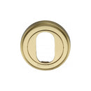 Heritage Brass Oval Profile Cylinder Escutcheon Round - V5010