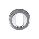 Heritage Brass Oval Profile Cylinder Escutcheon Round - V5010